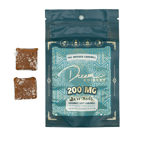 Product: Dream Edibles | Sea Salt Caramel (2 Piece) | 200mg