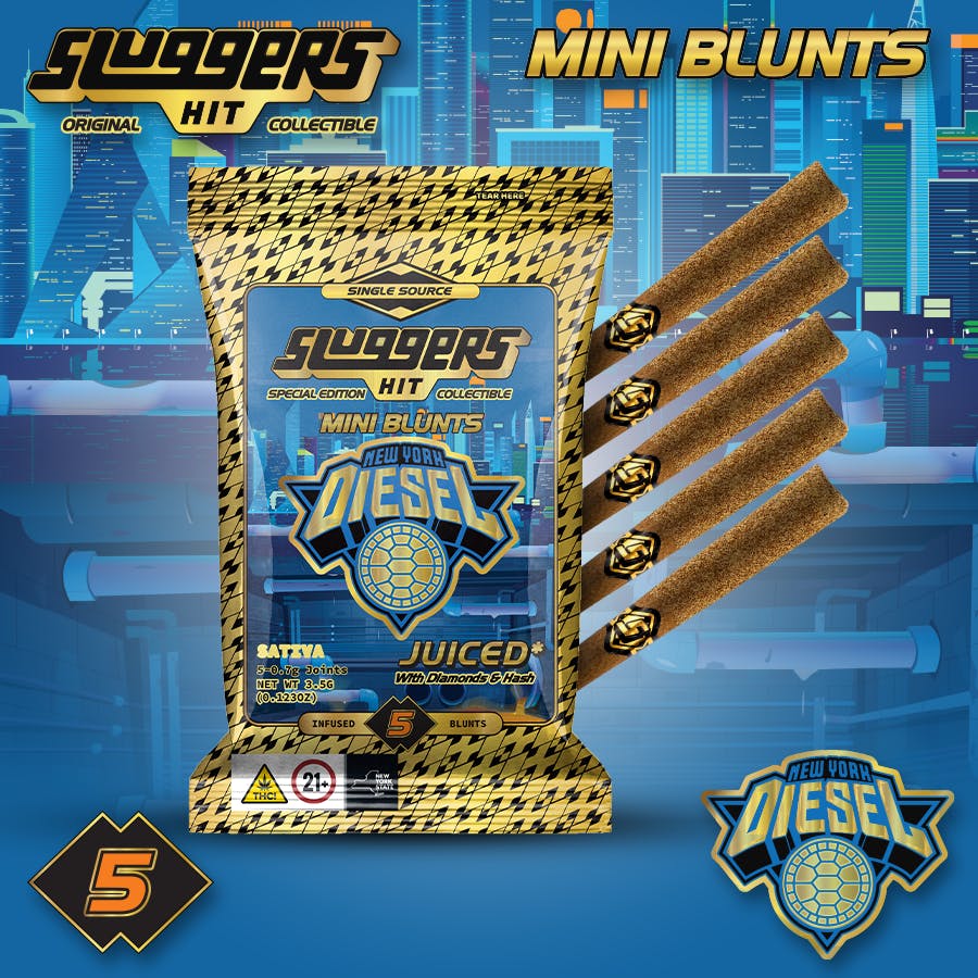 Sluggers | NY Diesel | Infused Blunts | 5pk | 3.5g