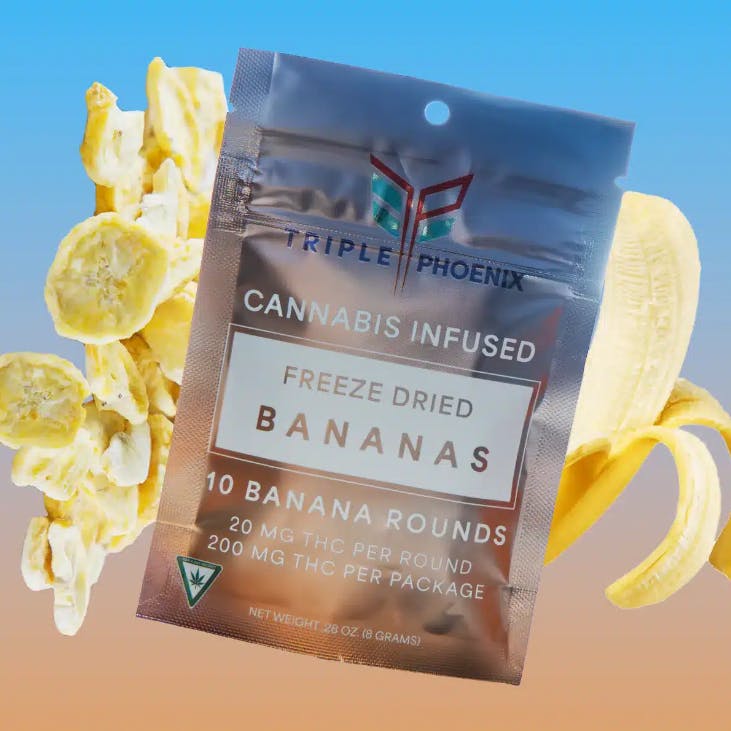 TRIPLE PHOENIX | FREEZE DRIED BANANAS | 200MG