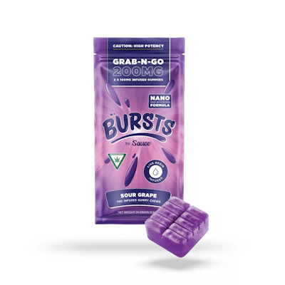 Sauce - 200mg Live Resin Gummies - Sour Grape