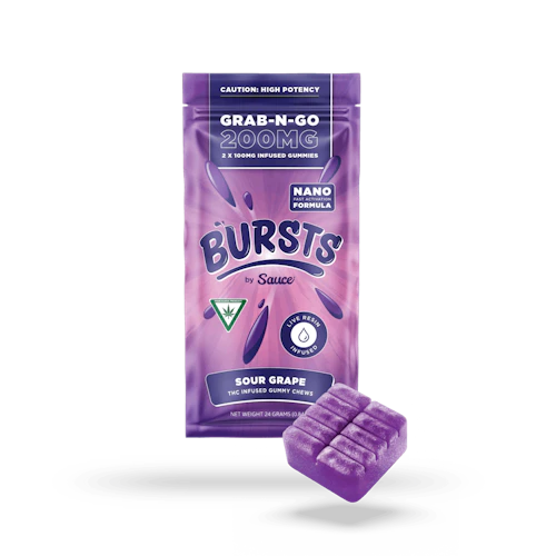 Sauce - 200mg Live Resin Gummies - Sour Grape