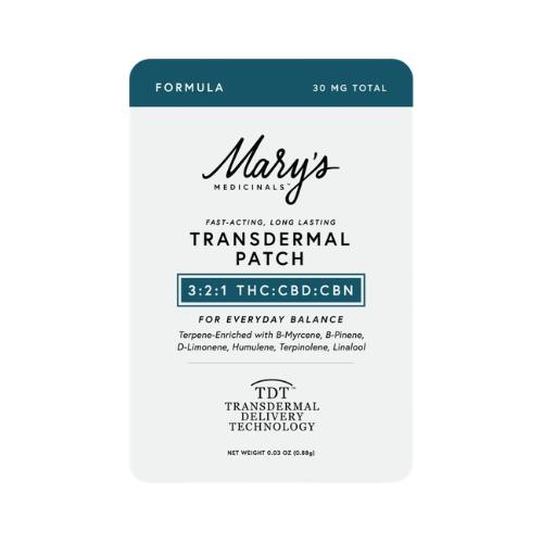 BALANCE (3:2:1 THC/CBD/CBN) TRANSDERMAL PATCH