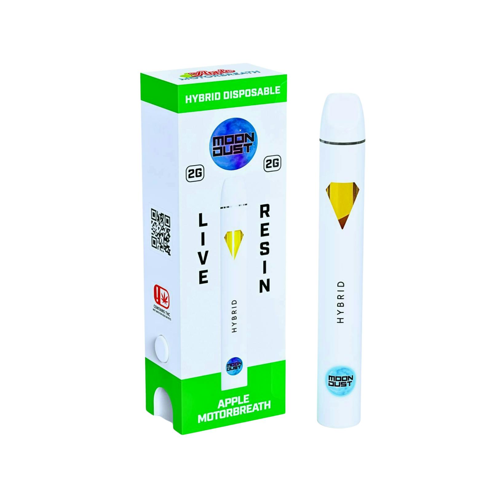 Moondust - Apple Motorbreath Live Resin Disposable Vape - 2gMoondustHybridTHC: 80.4%CBD: 0.31%TERPS: 2.03%Kaya Bliss Summer Special! Spend $250 get $30 Off!+2