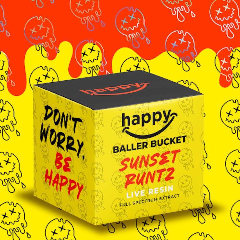 Happy - Sunset Runtz Live Resin Baller Bucket