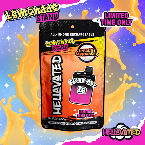 Peach Lemonadez Cloud Bar Rechargeable Disposable | 1g-active
