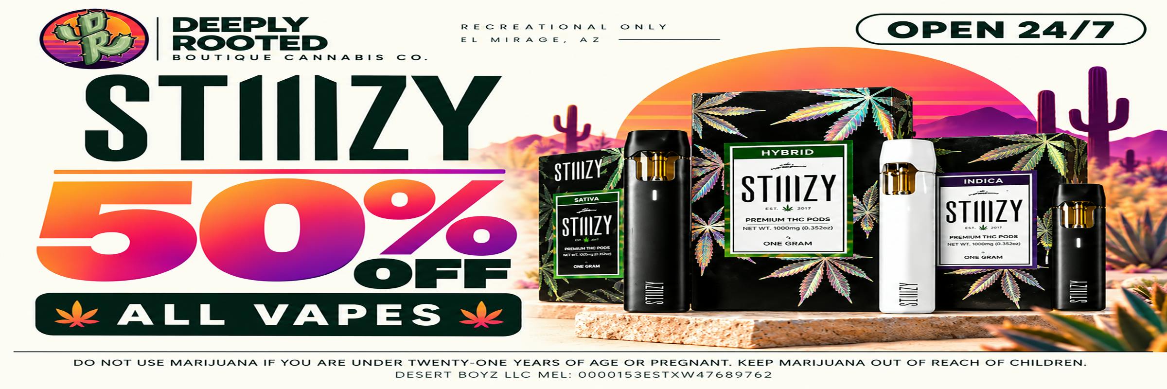 50% OFF | All Vapes | Stiiizy