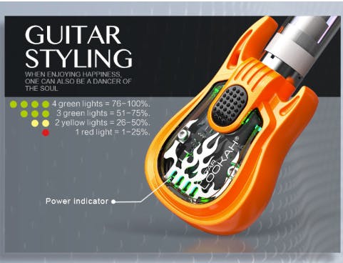 Guitar Battery - Assorted Colors | Boutiq