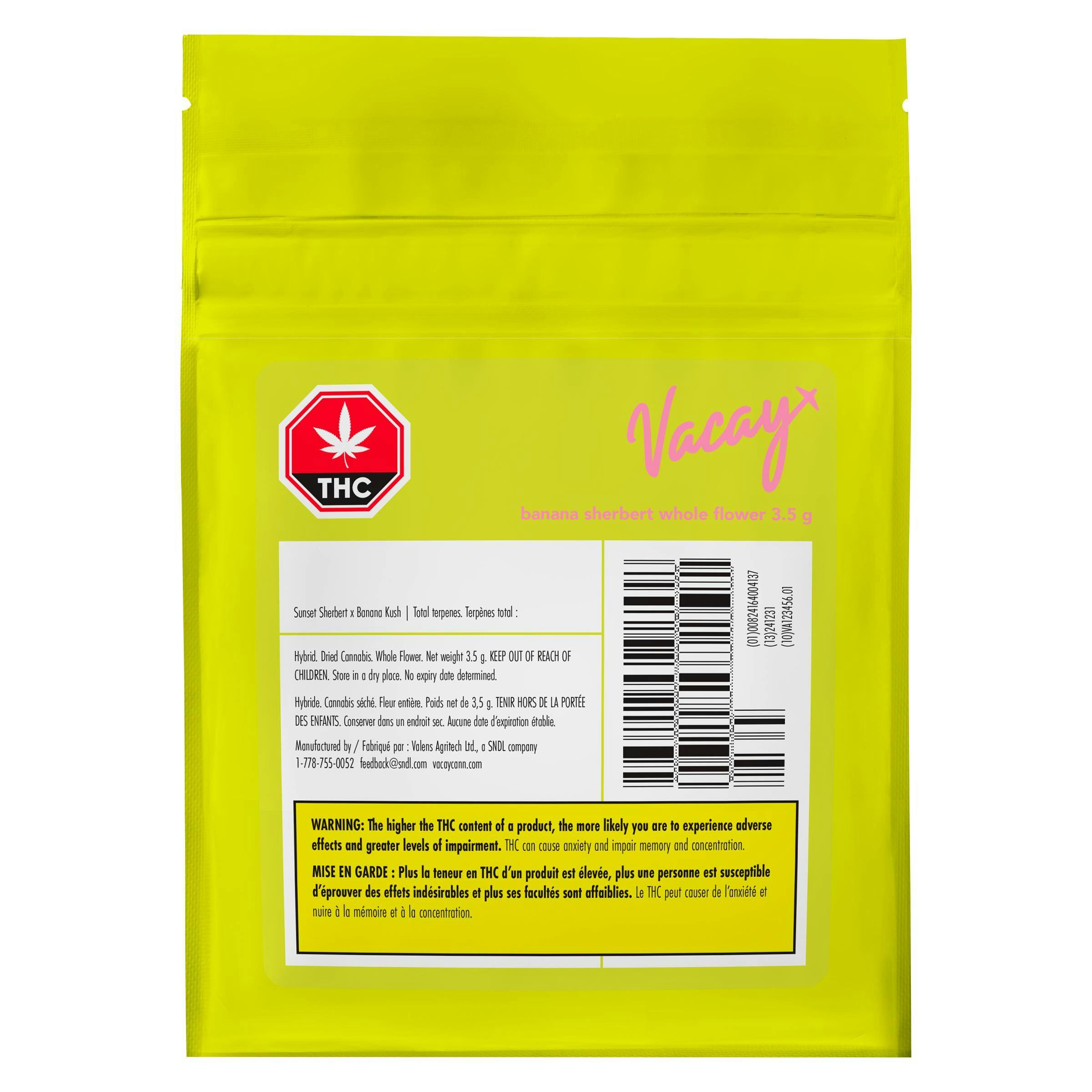 Vacay - banana sherbert