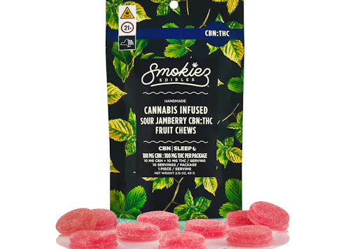 Smokiez | Sour Jamberry | 1:1 THC / CBN | 10pk-active