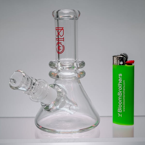 5" Bio Glass - Heavy Duty Water Pipe - Red