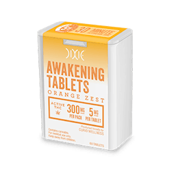 Edible-Awakening Tablets Orange Zest 5mg Each 300mg Total 60pk