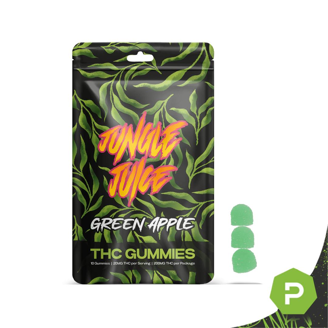 Jungle Juice Jungle Juice | 200mg Gummies | Green Apple - Puff
