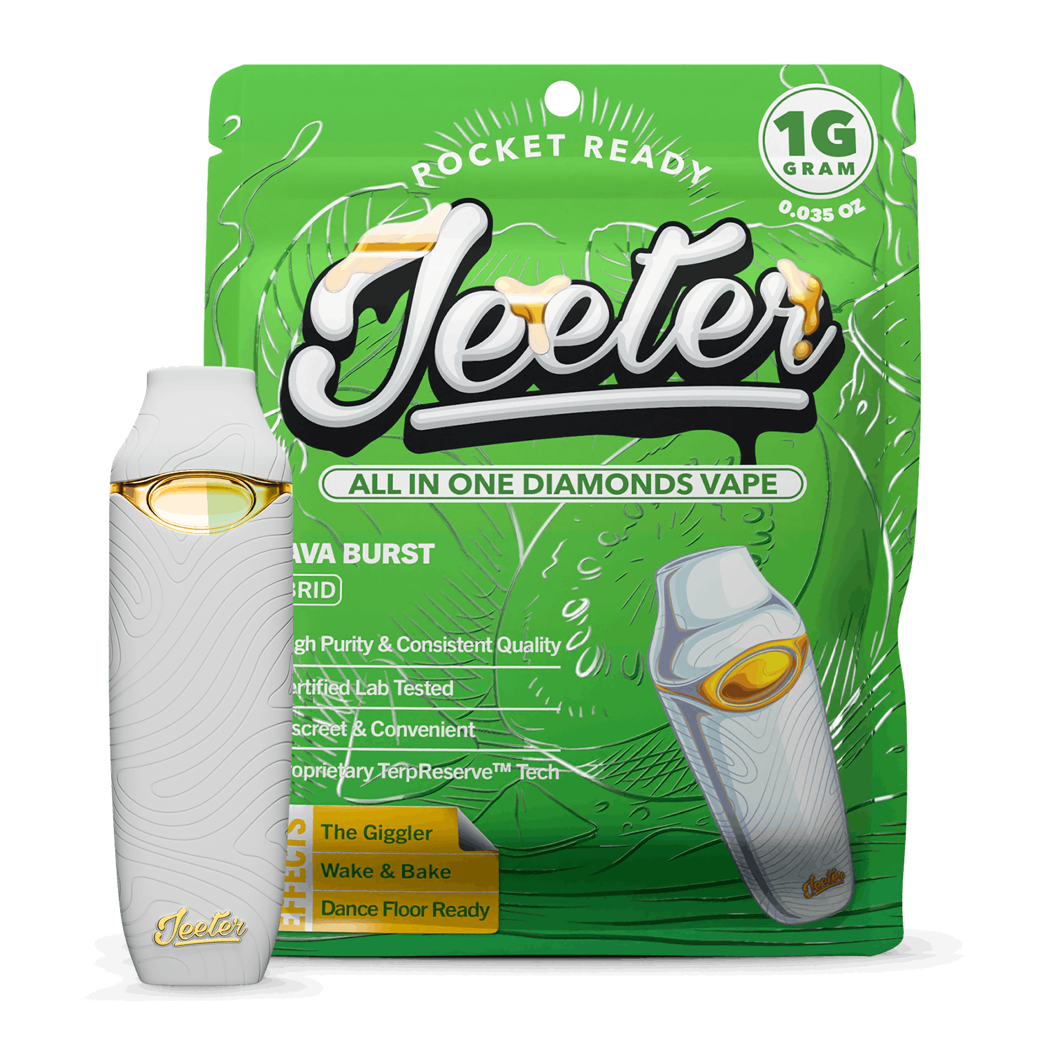 Jeeter - 1g Liquid Diamond Disposable - Guava Burst