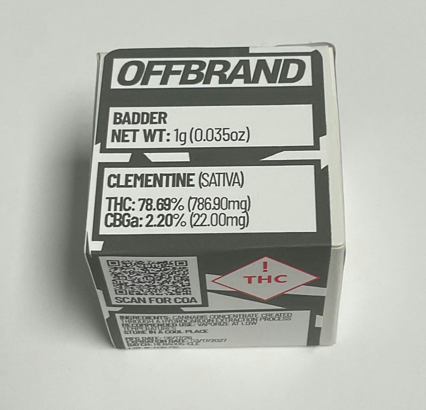 OFFBRAND Badder | Clementine (S)
