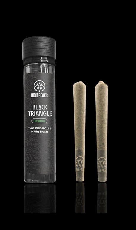 Black Triangle Pre roll 2 Pack | Hybrid | High Peaks