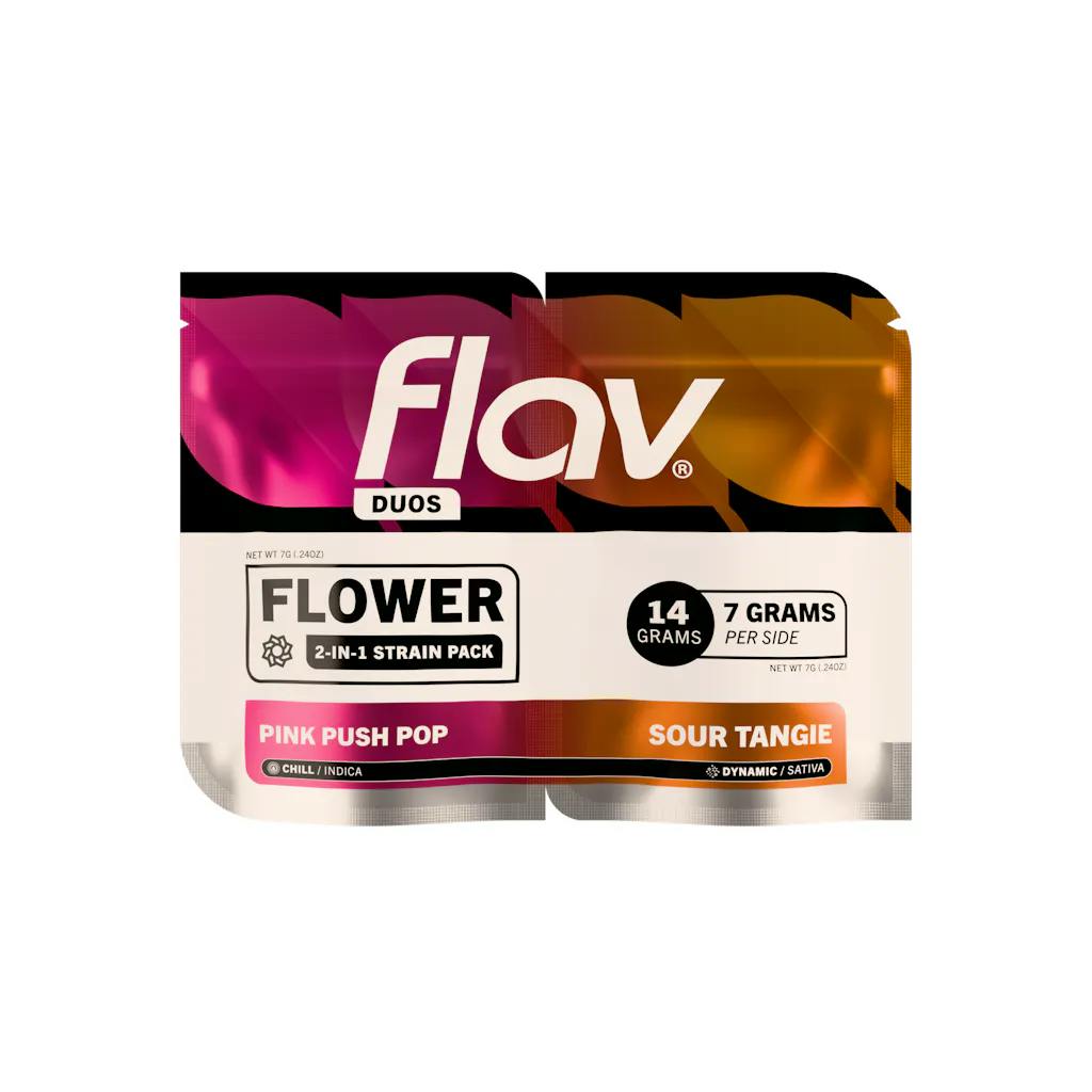 Flower | Flav | Duel Pack | Sour Tangie/Pink Push Pop | 14g