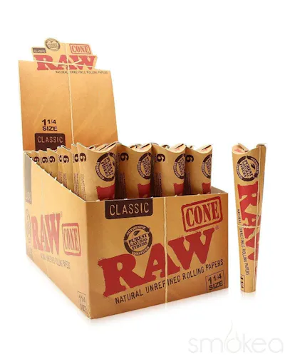 RAW 1 1/4 CONE 6PK-1
