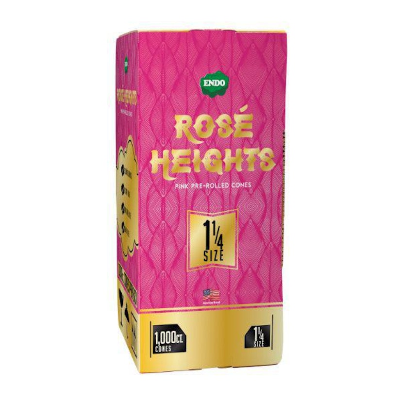 Endo Pre-Rolled Rose Heights Cones Pink (1 1/4)