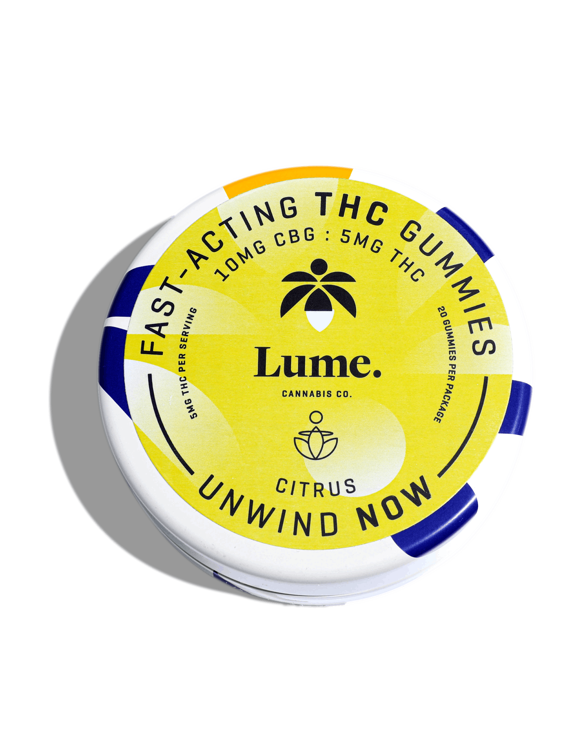 UNWIND 'NOW' CITRUS THC:CBG GUMMIES 20X5MG