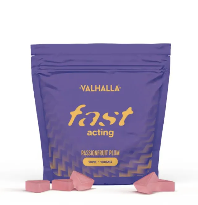 Valhalla Fast Acting Soft Lozenges Passionfruit Plum 10pk/100mg (hybrid, 2.8g)