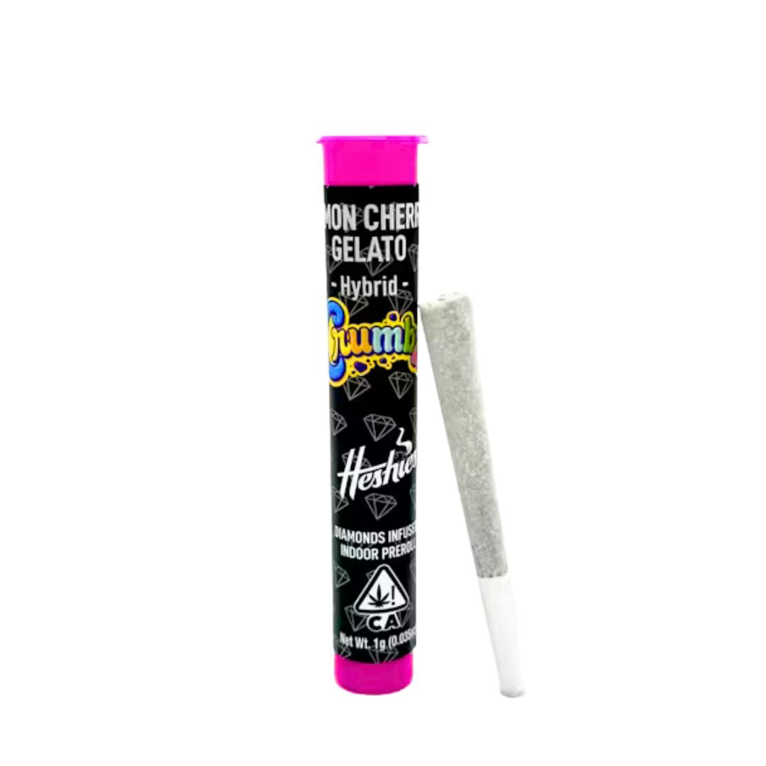 LEMON CHERRY GELATO DIAMOND ENCRUSTED INFUSED PREROLL