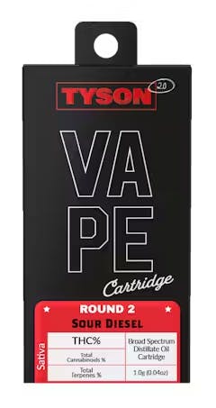 Tyson 2.0 Tyson 2.0 - Sour Diesel - 1g Vape Cart - Nirvana Cannabis  Dispensaries Cannabis in AZ, MI, MD & IL