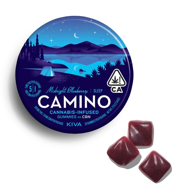 Product: CAMINO | MIDNIGHT BLUEBERRY | 100MG