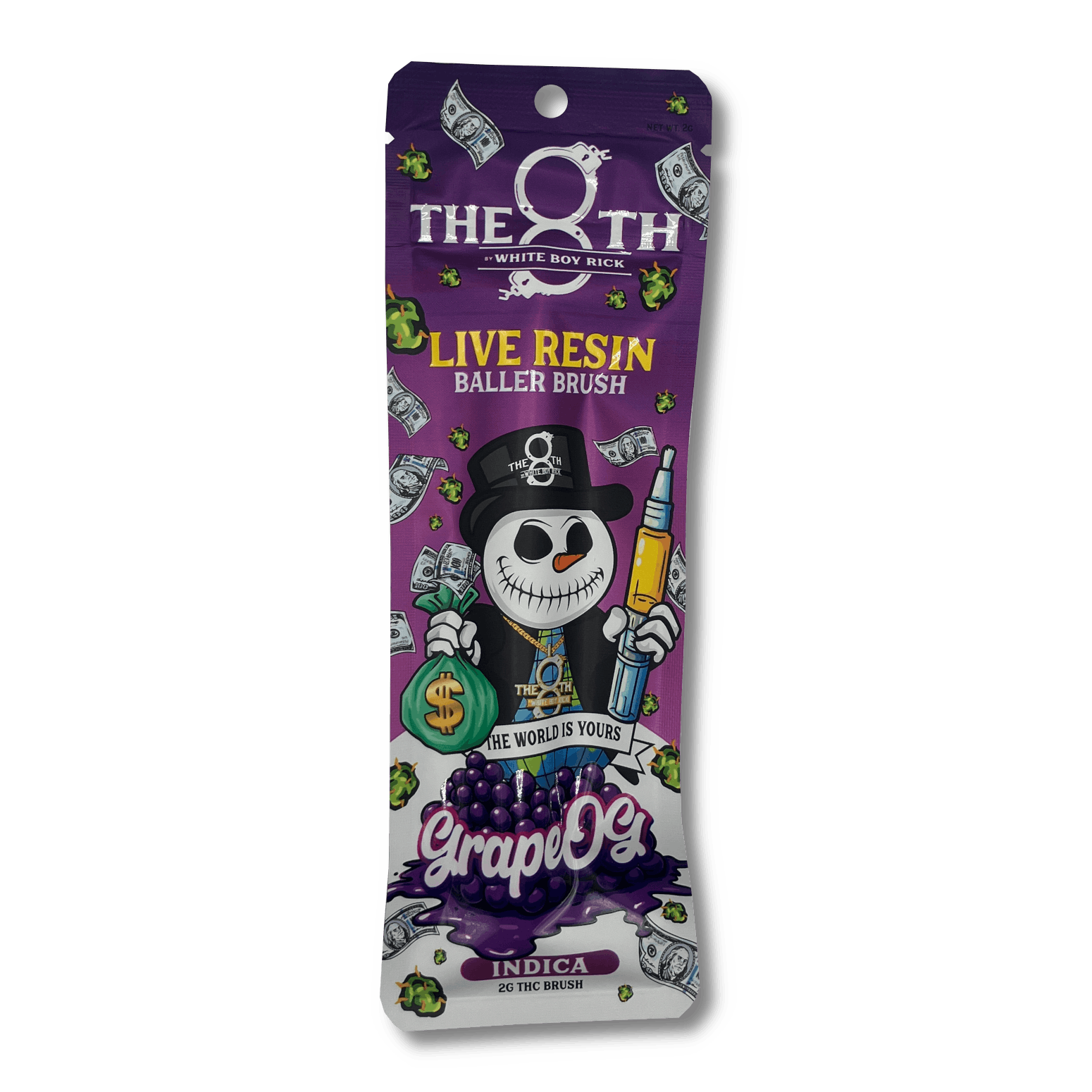 White Boy Rick | Live Resin Baller Brush - 2g - Grape OG