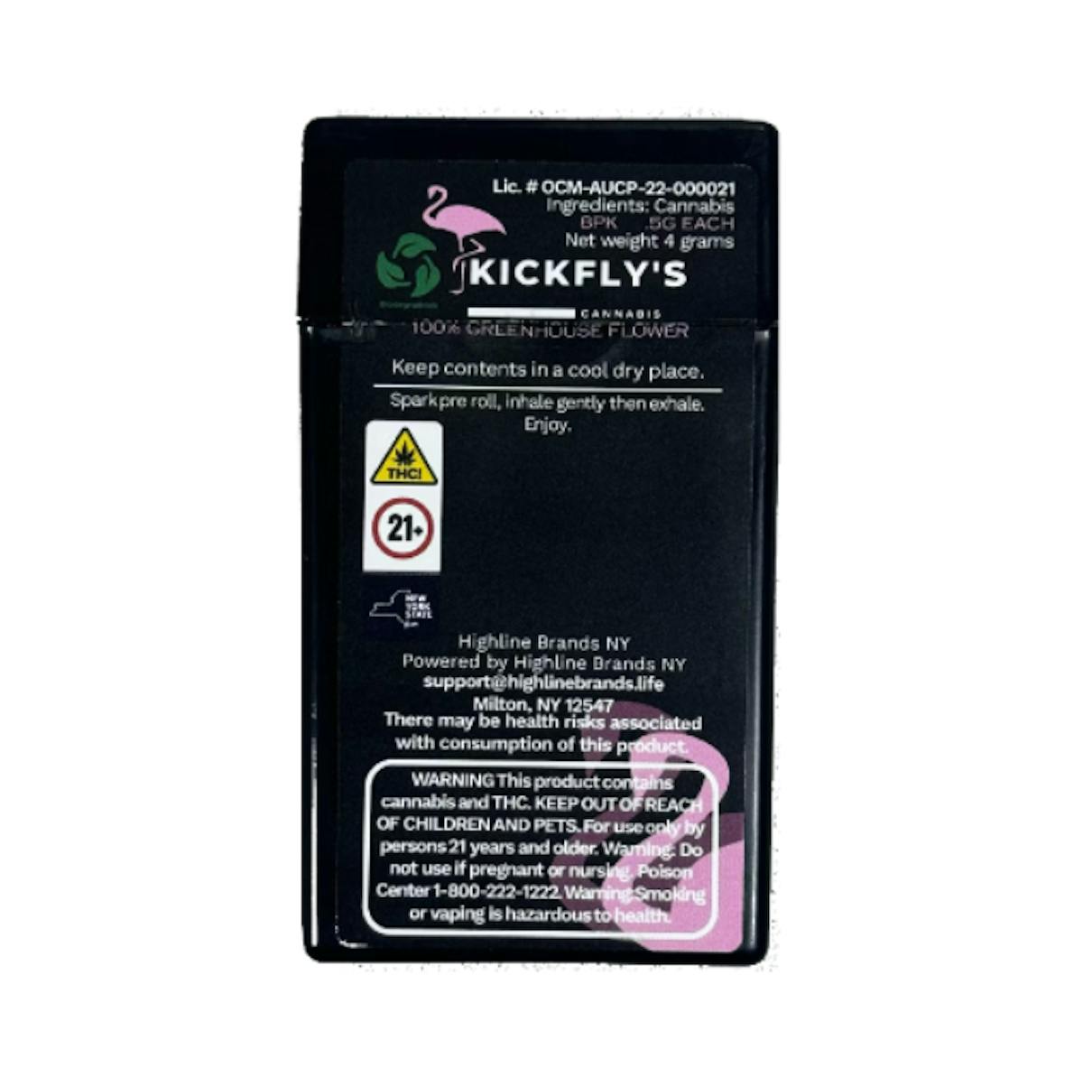 Photo of Kickfly’s | Pre-Rolls | Flamingo Haze | 8pk 4g