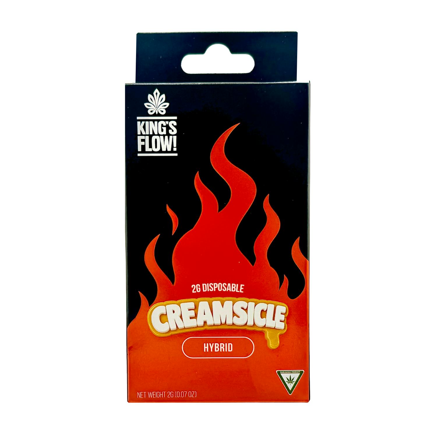 Kings Flow - Disposable Vape - - Hybrid - **CREAMSICLE** (2/$18)