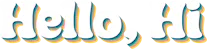 Hello, Hi Logo
