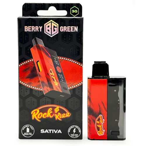 Berry Green Rock & Rizz Disposable Vape Rec