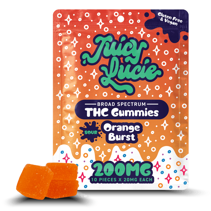 Product: Juicy Lucie | Gummies - Sour Orange Burst - 200mg