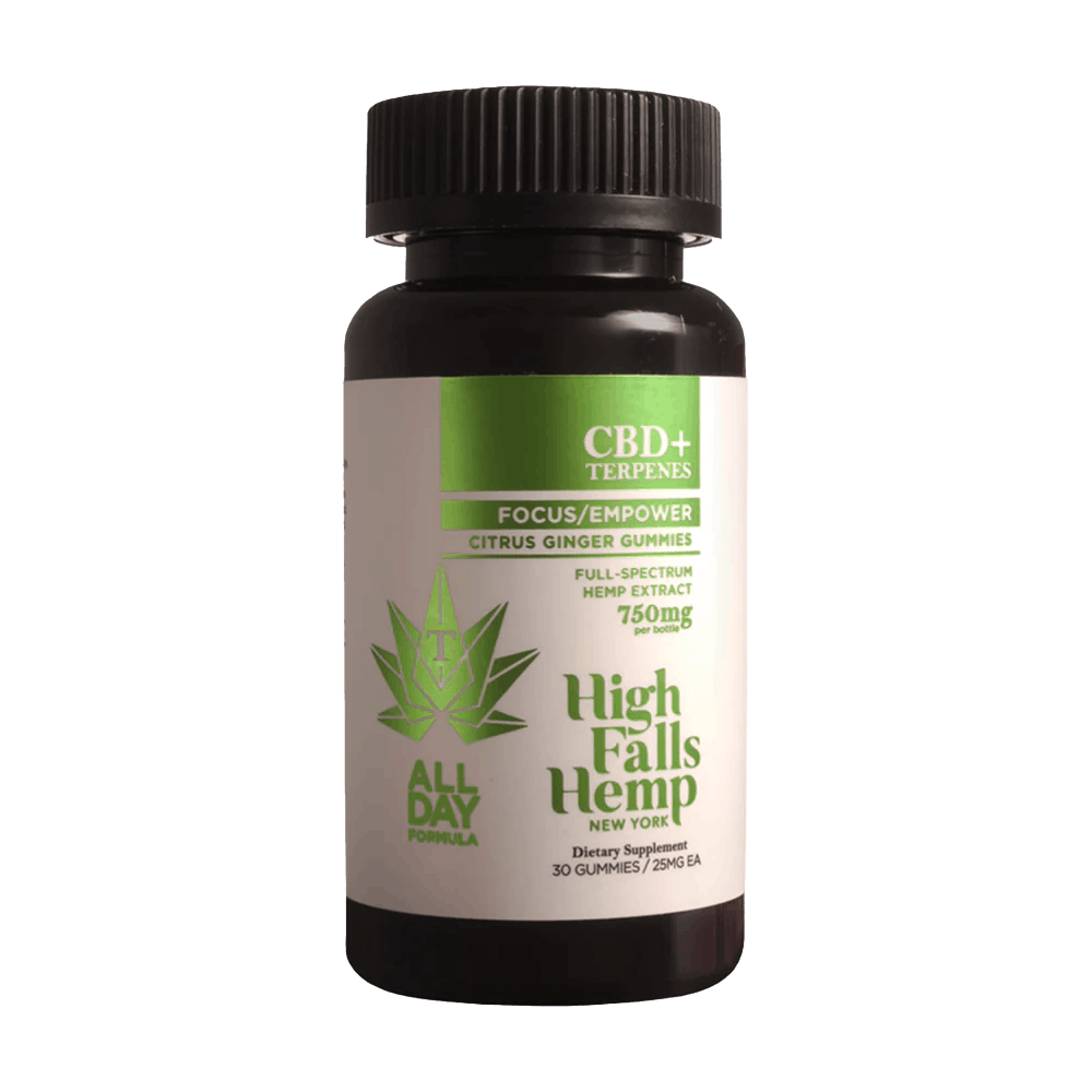 Edibles | High Falls | Focus & Empower | Citrus Ginger Gummy | 750mg