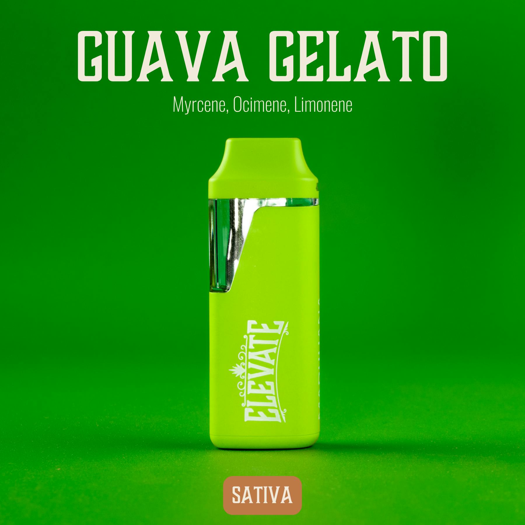 elevate disposable vape ELEVATE - MIN-E-BAR BOTANICAL - DISPOSABLE DISTILLATE - 1G - GUAVA GELATO -  SATIVA - LIMITED EDITION