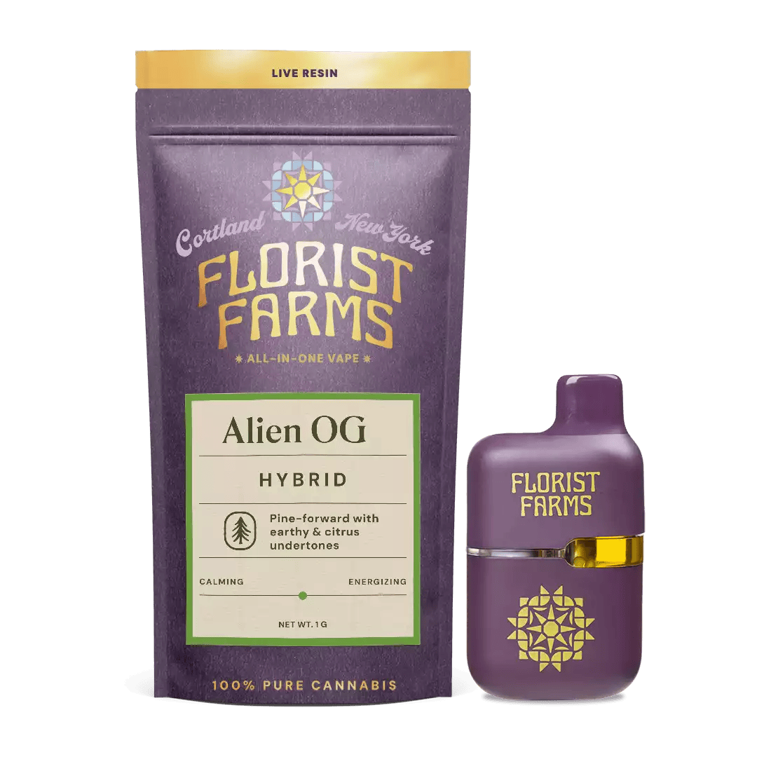 Alien OG • Disposable Live Resin Vape | 1g by Florist Farms | Buy