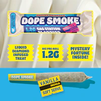DOPE SMOKE | Vanilla Soft Serve | Liquid Diamond Infused Joint | 1.2G - product image at King of Budz