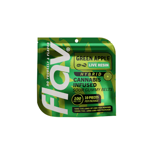 Apple Belts – Live Resin  – 100mg – Hybrid-active