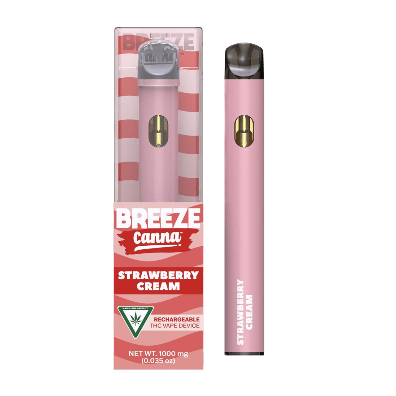 Breeze Strawberry Cream All-In-One Vape | 1g | Higher Love Marquette