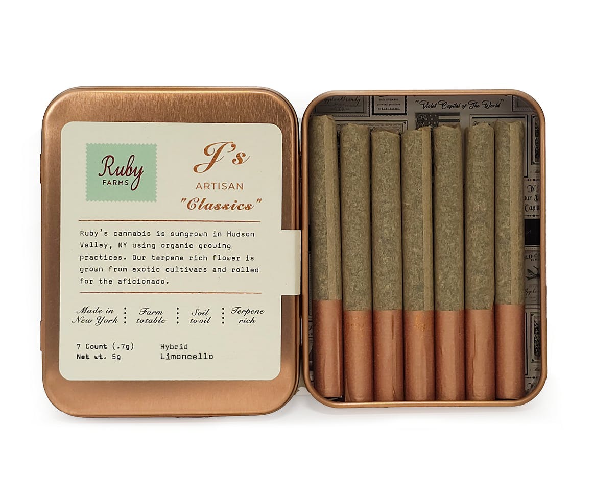 Limoncello | 7 Pack Classics Pre rolls | Hybrid | Ruby Farms