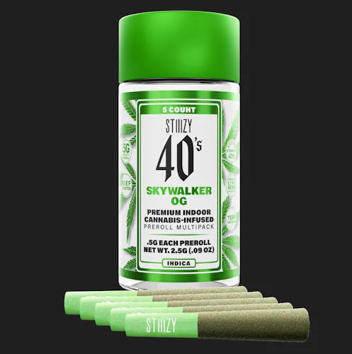 Stiiizy – 40s Infused Prerolls – Skywalker OG – Pack 5 x .5g-active