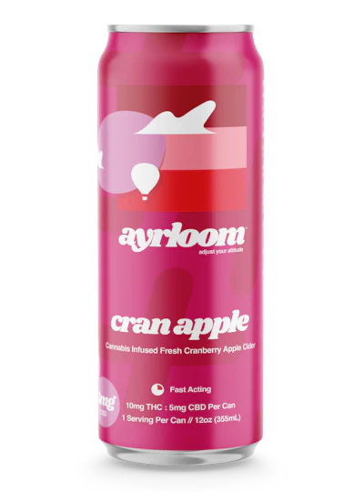 Ayrloom - 10mg THC 5mg CBD Infused Beverage - Cran Apple