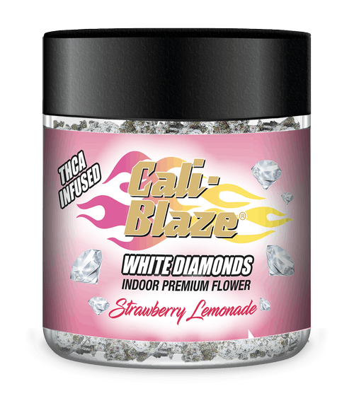 Cali-Blaze | White Diamond Frosted Flower - 3.5g - Strawberry Lemonade