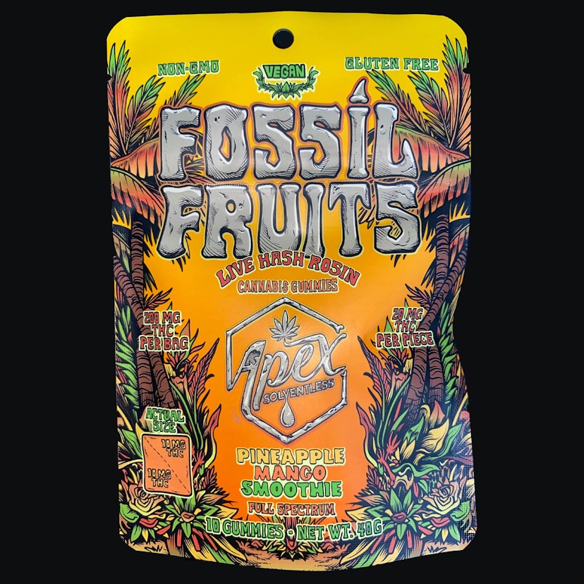 Apex | 200MG Gummies | Pineapple Mango Smoothie Fossil Fruits