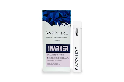Sapphire Farms - 1g Disposable - Permanent Marker