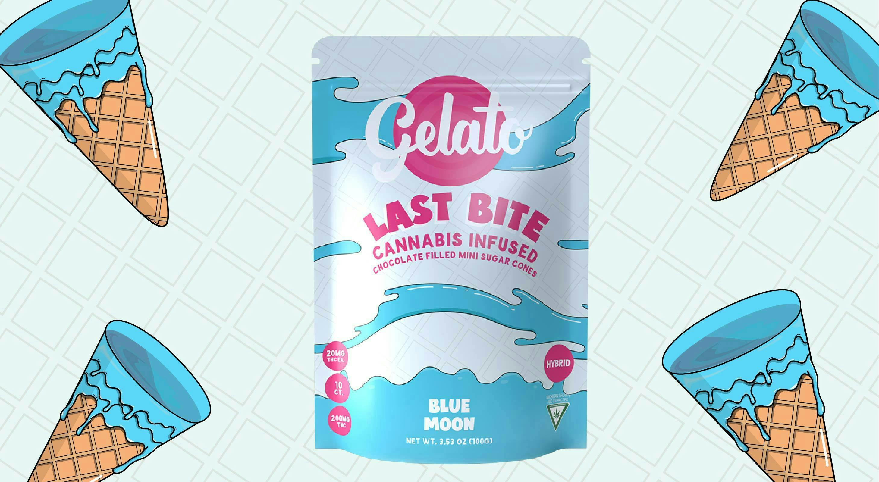 Product: GELATO | BLUE MOON - LAST BITE CONES | 10PK | 200MG