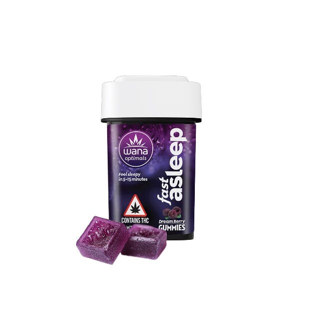 Buy Wana Fast Asleep - Dream Berry 5:1 (CBD:THC) | Nano Gummies | 40mg ...