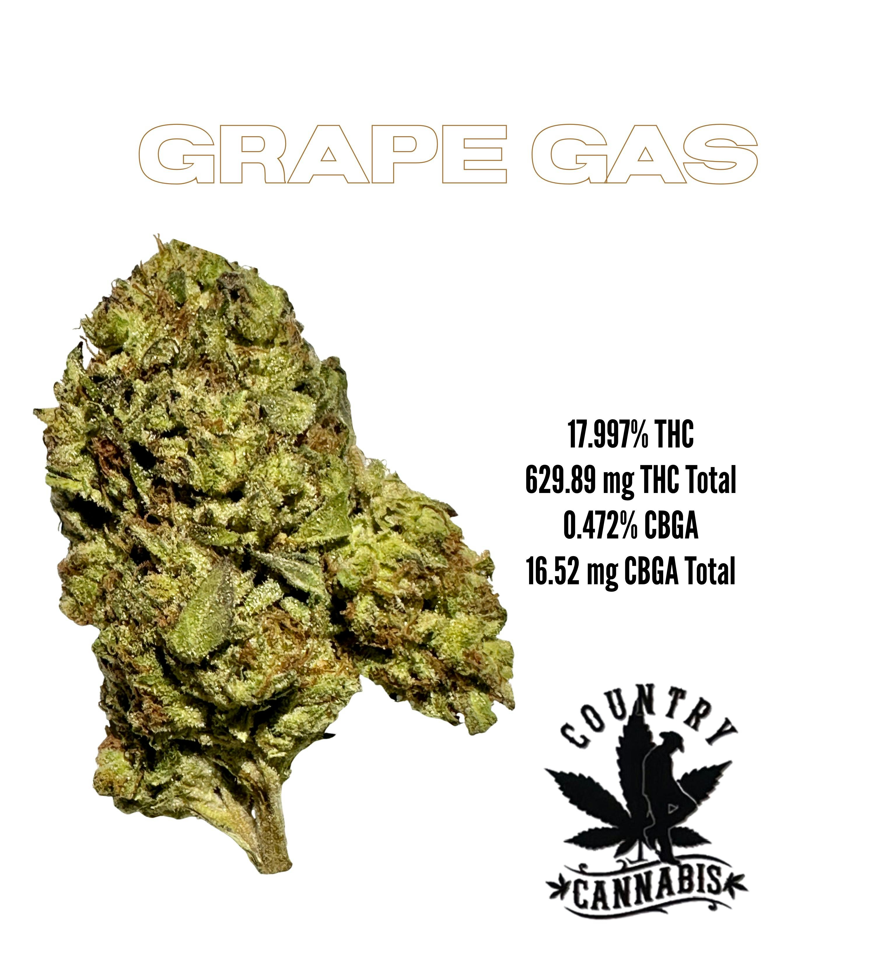 Country Cannabis | 3.5g Jar | Grape Gas