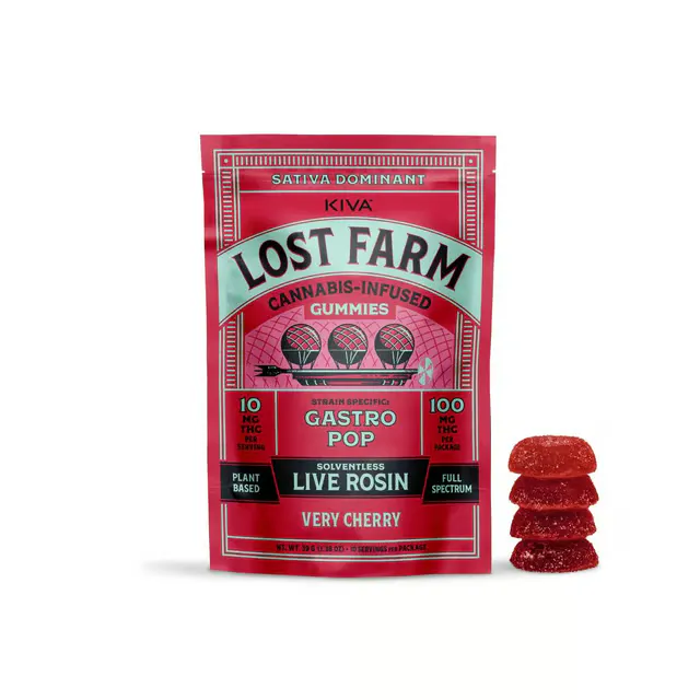Lost Farm Very Cherry Live Rosin Gummies - 10 Pack | Dutchess IL