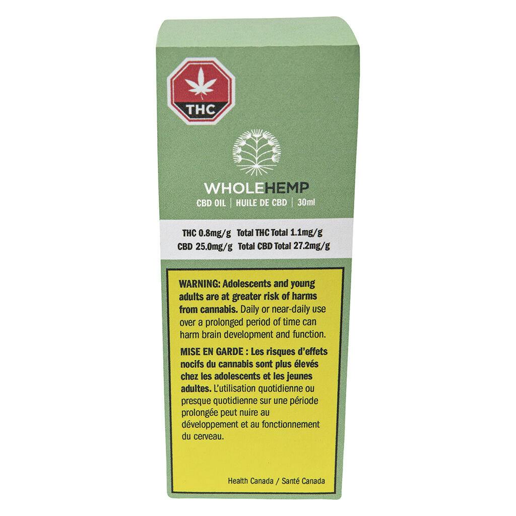 Wholehemp - full spectrum cbd oil - 30ml